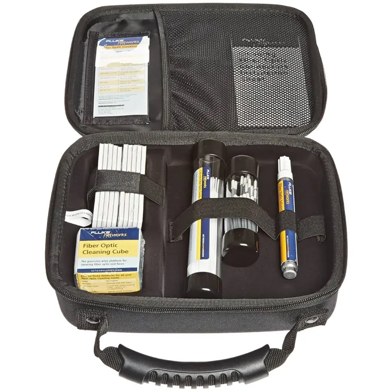 Fluke Networks NFC-KIT-CASE-E Enhanced Fiber Optic Cleaning Kit