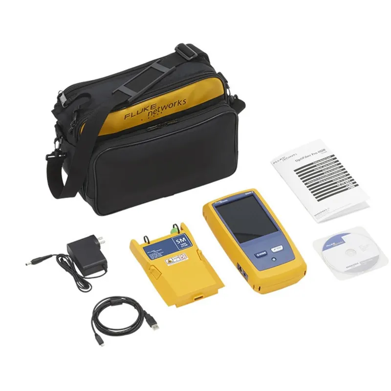 Fluke Networks OFP2 [OFP2-200-S1490] OptiFiber Pro HDR Singlemode OTDR V2 Kit, Wi-Fi, 1310/1490/1550 nm