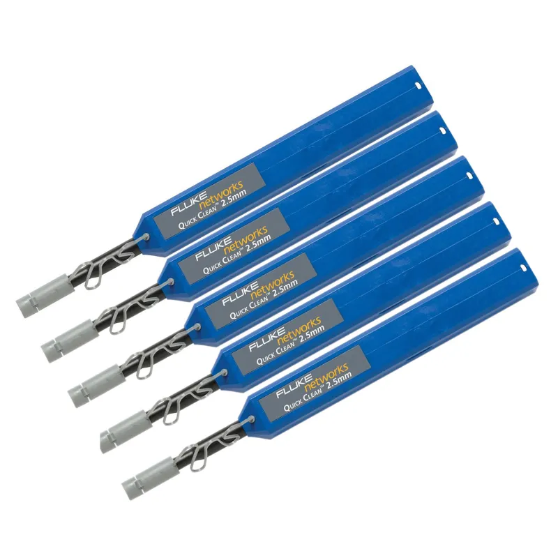 Fluke Networks QuickClean-2.5-5P Quick Clean 2.5 mm Fiber Cleaner - SC, ST, FC, E2000, 5 pack