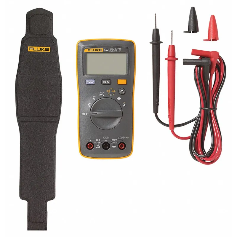 Fluke 107 ESP [FLUKE-107 ESP] Palm-sized, CAT III Digital Multimeter