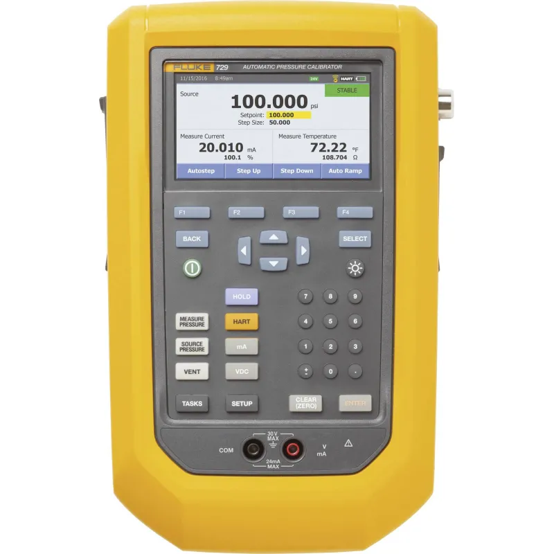 Fluke 729 30G [FLK-729 30G] Automatic Pressure Calibrator, -12 to 30 psi (-0.8 to 2 bar)