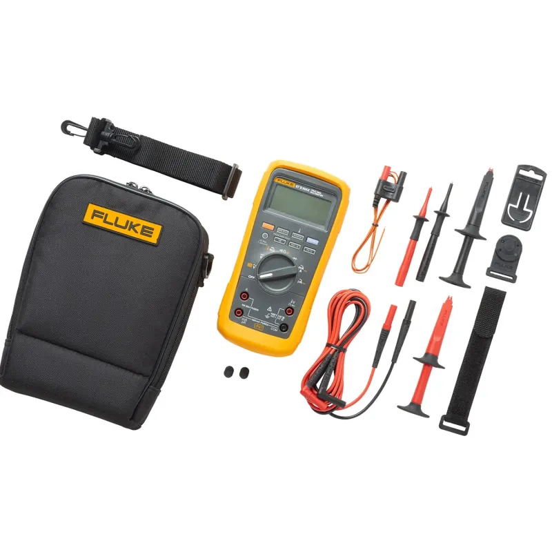 Fluke 87V MAX [FLUKE-87V-MAX/E2] True-RMS Industrial Heavy-Duty Digital Multimeter Combo Kit