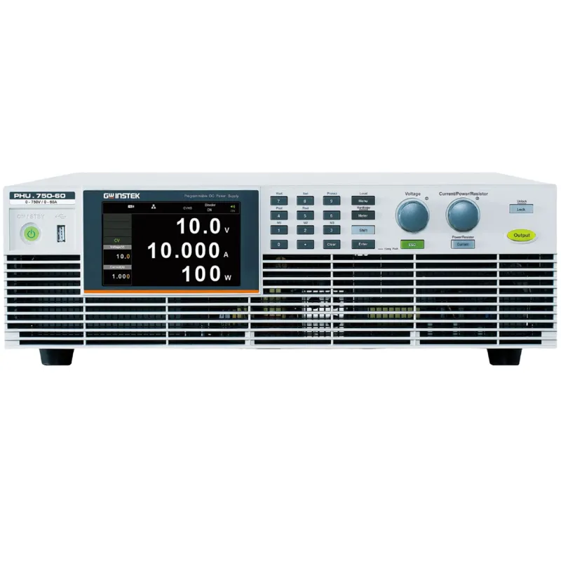 GW Instek PHU [PHU 750-60] Catu Daya DC Terprogram Saluran Tunggal (750V / 60A / 15kW)
