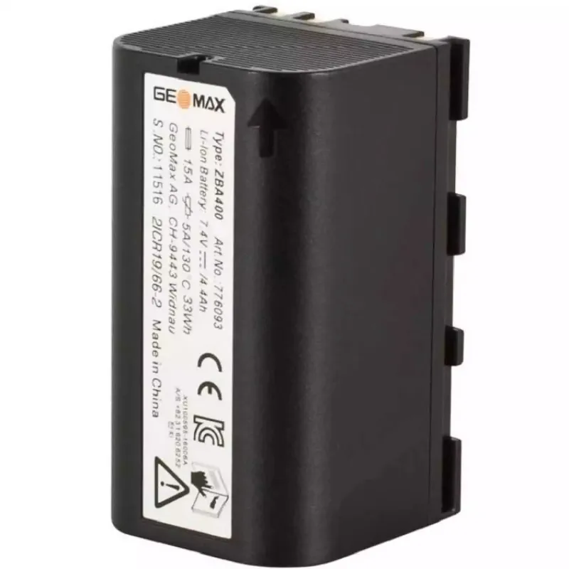 GeoMax ZBA401 [948755] Baterai Li-Ion yang Dapat Diisi Ulang, 7,2 V, 6.400 mAh (6,4 Ah)