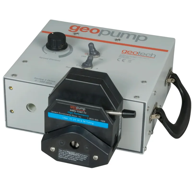 Geotech Geopump Series 2 [91351103] Peristaltic Pumps 60 to 600 RPM, Hardwired AC Power Cord & EZ-Load 2 Pump Head