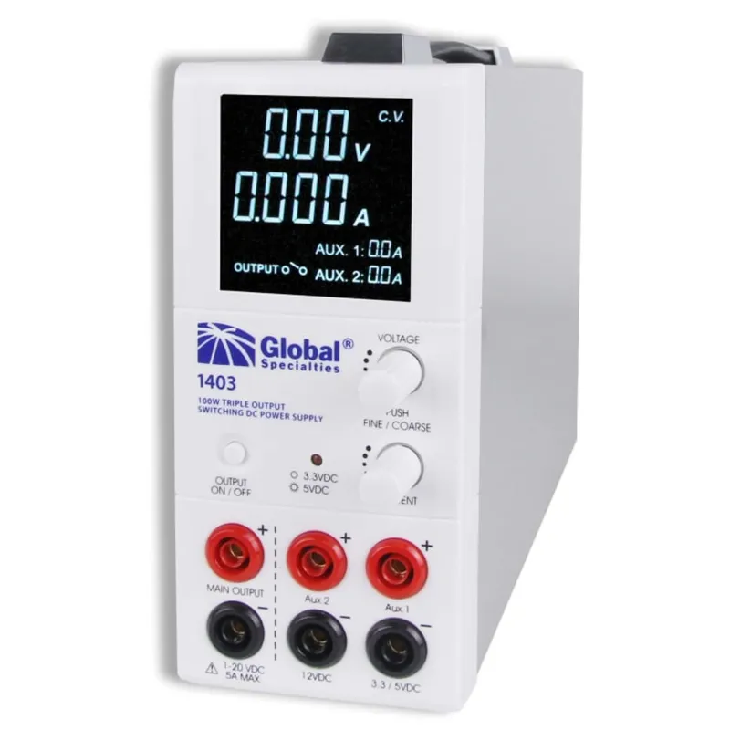 Global Specialties 1403 Triple Output Switching DC Power Supply