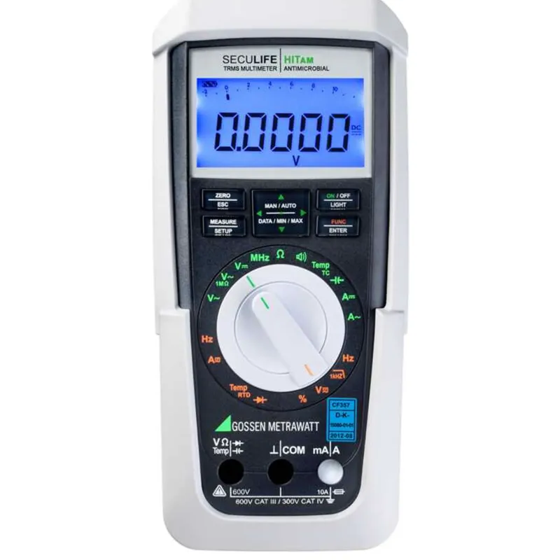 Gossen Metrawatt SECULIFE HITAM [M687A] TRMS Multimeter Medis, Antimikroba