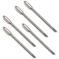 Graphtec CB09-P Cutting Blade, 0.9mm dia. 45º angle, Supersteel (5 blades/pack)