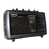Graphtec GL2000 Perekam Data TrueRMS Berkecepatan Tinggi dan Tegangan Tinggi dengan Layar Warna 7 inci, 4 Kanal