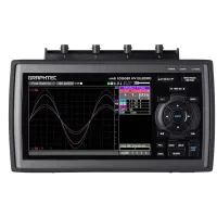 Graphtec GL2000 Perekam Data TrueRMS Berkecepatan Tinggi dan Tegangan Tinggi dengan Layar Warna 7 inci, 4 Kanal