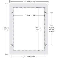Greyline Instruments PM Penutup Pemasangan Panel