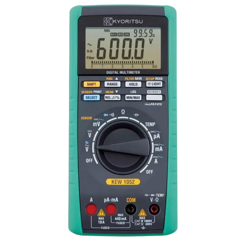 Kyoritsu 1052 [KEW1052] True RMS or MEAN Digital Multimeter, 1000V