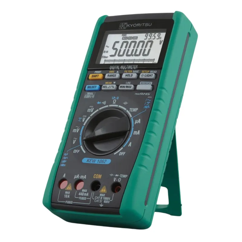 Kyoritsu 1062 [KEW1062] Multimeter dengan Tombol Pemilihan MEAN/RMS, 1000 V
