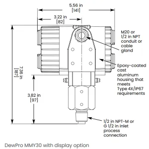 Panametrics DewPro MMY30 Dew Point Transmitter