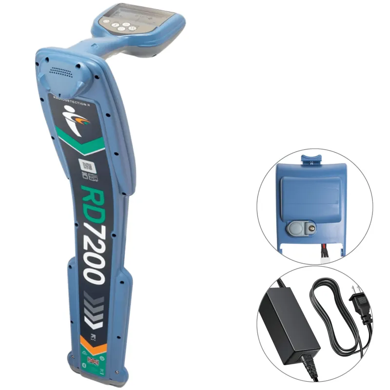 SPX Radiodetection RD7200 [10/RD7200-RM-UK] Cable & Pipe Locator with Rechargeable Battery & Mains Charger