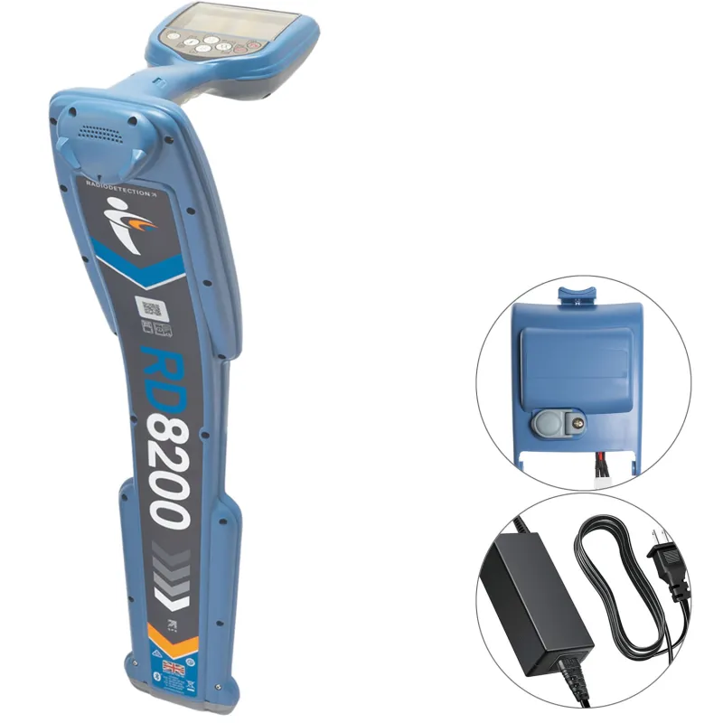 SPX Radiodetection RD8200 [10/RD8200-RM-UK] Precision Pipe and Cable Locator with Rechargeable Battery & Mains Charger