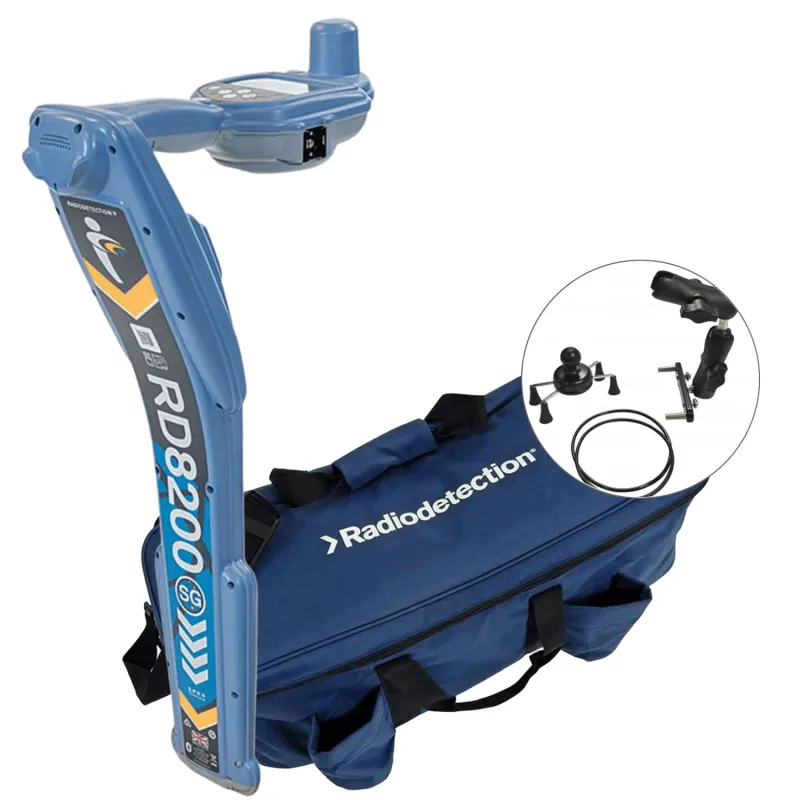 SPX Radiodetection RD8200SG [10/RD8200SG-KIT-UK] Alat Pendeteksi Kabel dan Pipa Multifungsi Presisi dengan Paket Akurasi Tingkat Survei