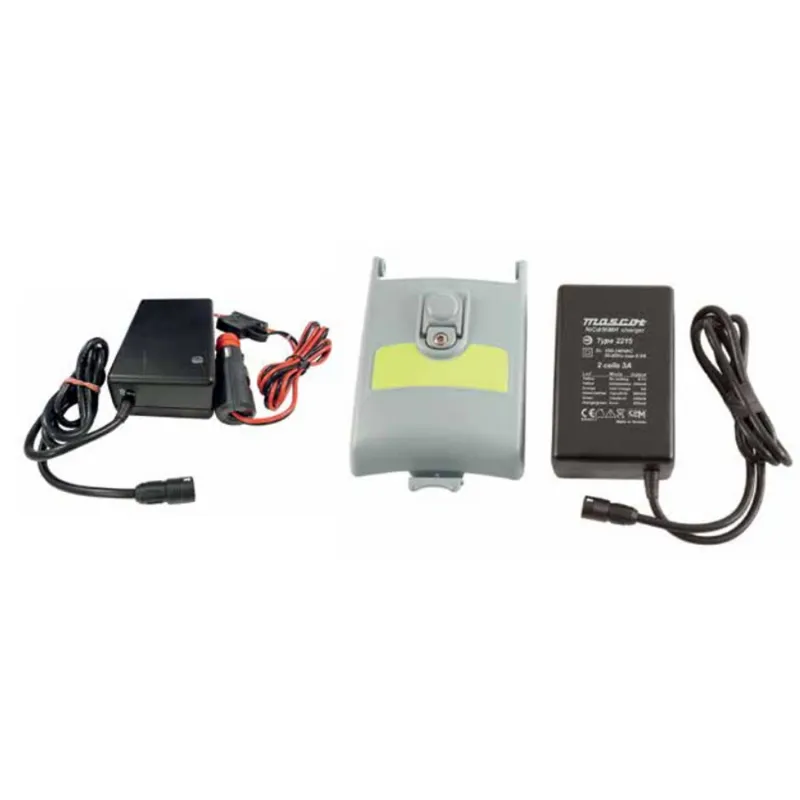 SPX Radiodetection 10/RX-MABATPACK-LION-K  Paket Baterai Li-Ion yang Dapat Diisi Ulang dengan Pengisi Daya Listrik dan Pengisi Daya Mobil