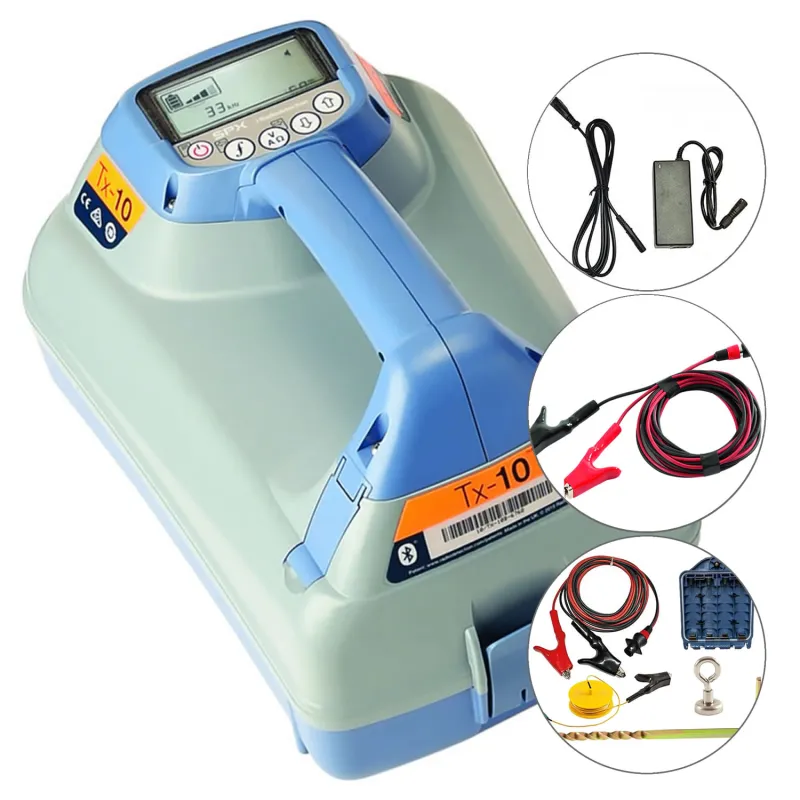 SPX Radiodetection TX-10 [10/TX10-RM-BAN-UK] Pemancar Sinyal Multifungsi dengan Pengisi Daya Listrik (Kabel Sambungan Langsung dengan Steker dan Soket Berisolasi)