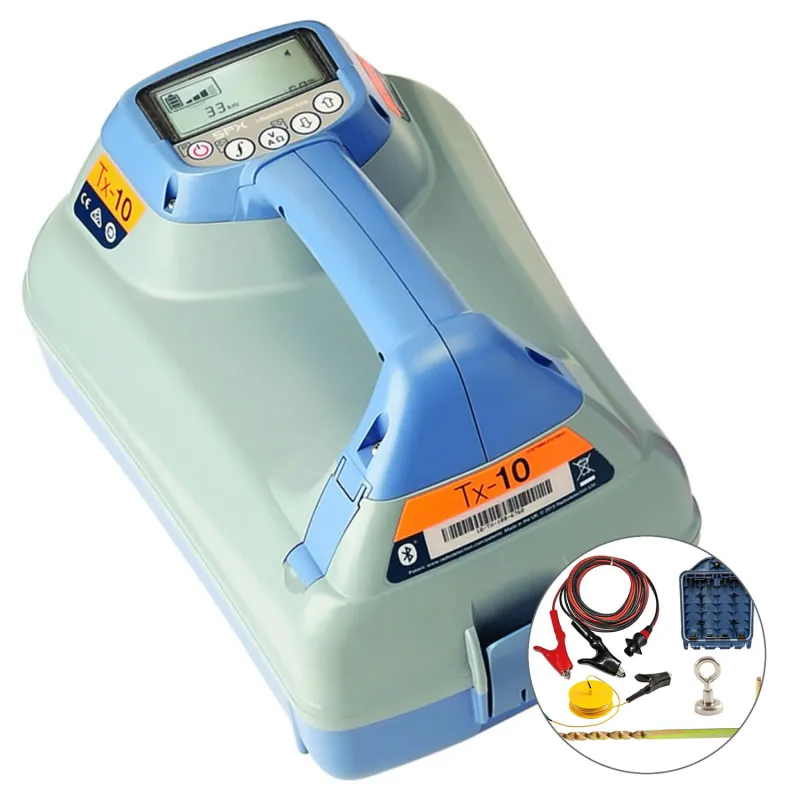 SPX Radiodetection TX-10 [10/TX10-UK] Pemancar Sinyal Multifungsi dengan Kabel Sambungan Langsung Standar