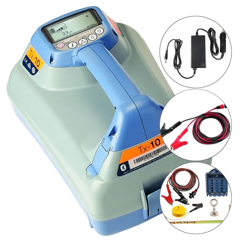 Radiodetection Tx-10B [10/TX10B-RA-UK] Pemancar Sinyal Multifungsi dengan Remote Control iLOC, Pengisi Daya Otomatis (Kabel Sambungan Langsung Standar)