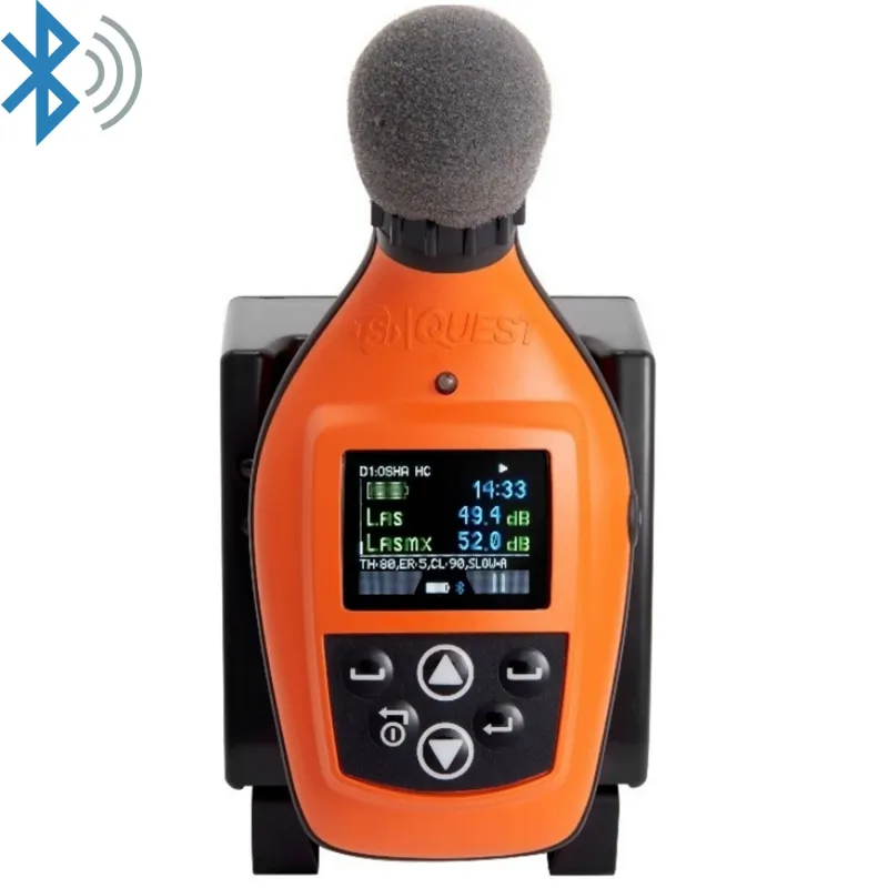 TSI Quest Edge 8 [EG8-BT-D] Dosimeter Kebisingan Pribadi dengan Bluetooth Nirkabel, Stasiun Dok, dan Pengisi Daya